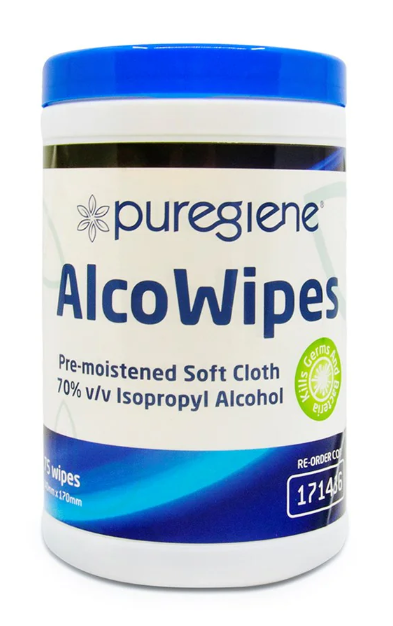 PUREGIENE ALCOWIPES PRE-MOISTENED ISOPROPYL ALCOHOL 171436