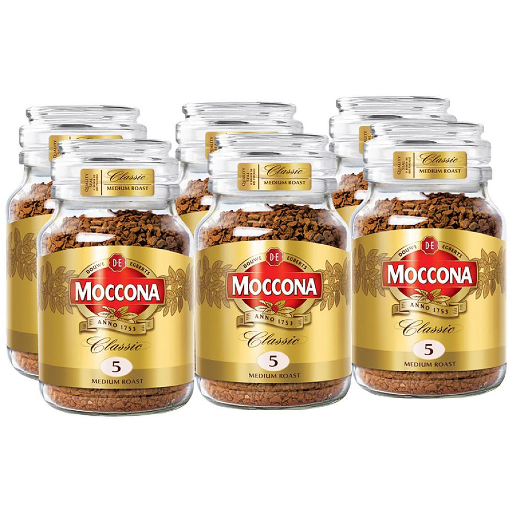 Moccona Classic Medium Roast Freeze Dried Instant Coffee 400g x 6