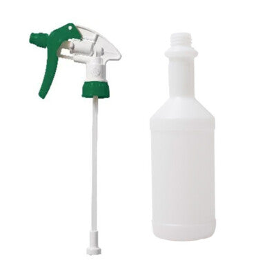Chemspray Bottle and Spray Head - 750ml HDPE Bottle with Trigger Spray (Various Colours)