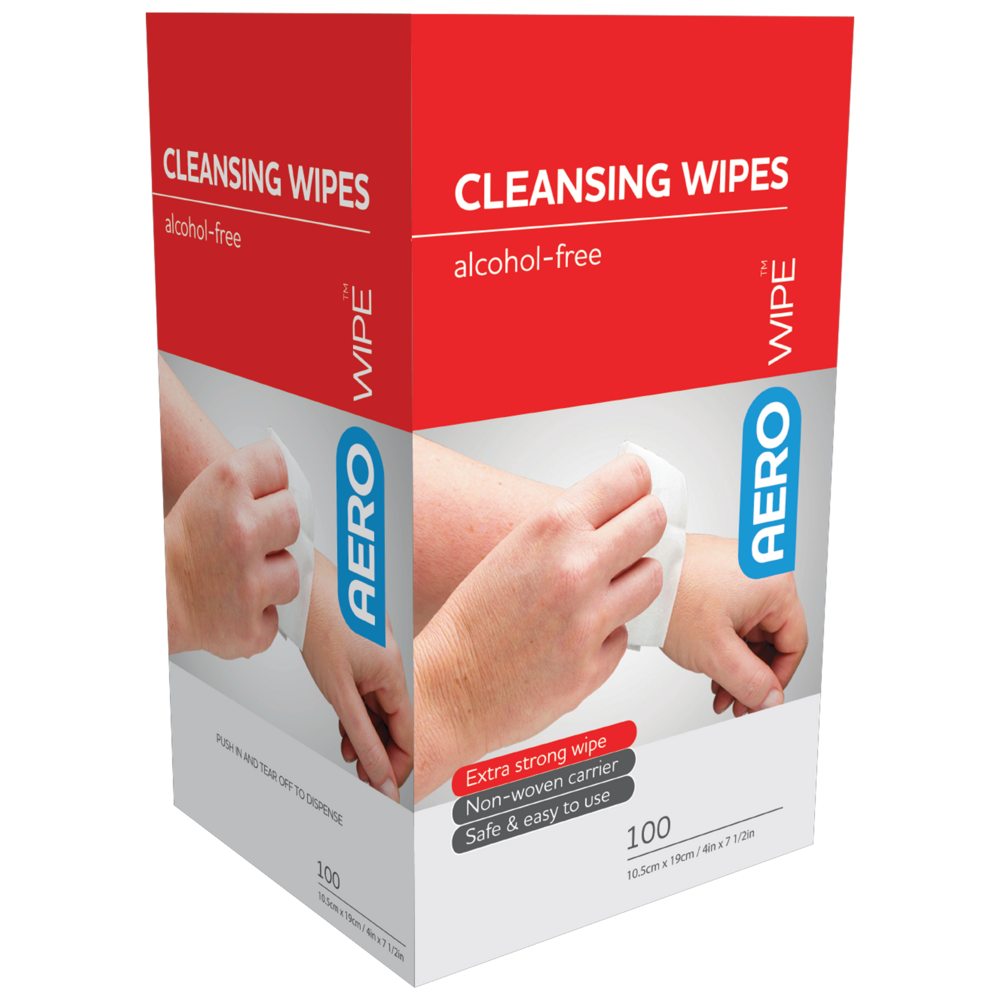 AEROWIPE ALCOHOL-FREE CLEANSING WIPES - QTY 100 AW8100