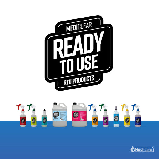 The Mediclear RTU Range: Ready-to-Use Cleaning, No Dilution Required