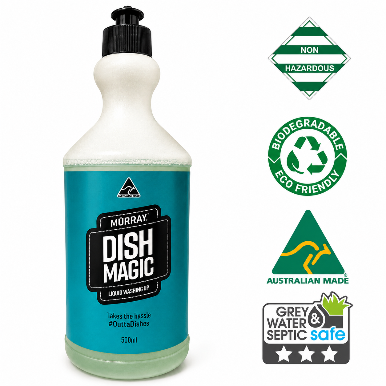 Mediclear Dish Magic Biodegradable Dishwashing Liquid - Lemon (750ml, 5L & 25L)