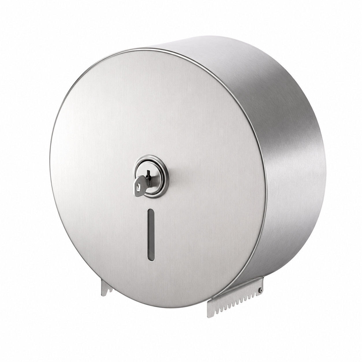 ABC Heavy Duty Jumbo Toilet Roll Dispenser – Lockable Commercial (Stainless Steel & Powder Coated Black)