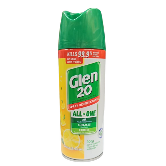 Glen 20 Disinfectant Spray - All-In-One Citrus Breeze (300g)