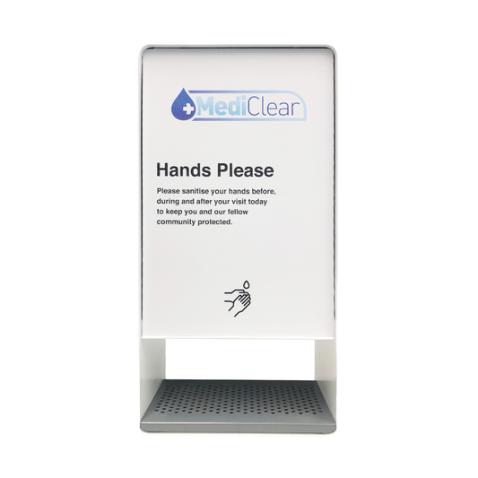 Mediclear Bench-Top Hand Sanitiser Dispenser - Touchless Steel Unit