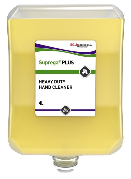 Deb Suprega Plus Heavy Duty Hand Cleaner - Cornmeal Scrub Hand Cleanser (4 x 4L Box)