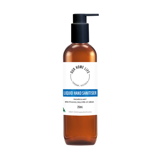 Our Home Life Liquid Hand Sanitiser - Fizzy Pineapple & Mint (300ml, 5L & 25L)