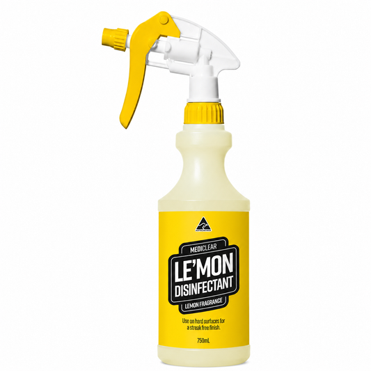 MediClear Le'Mon Lemon Disinfectant – Antibacterial Surface Cleaner & Sanitiser (750ml, 5L & 25L)