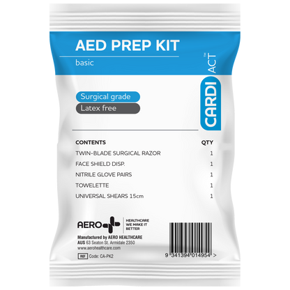 Cardiact Aed Basic Prep Kit 12.5 X 20.5Cm Ca-Pk2