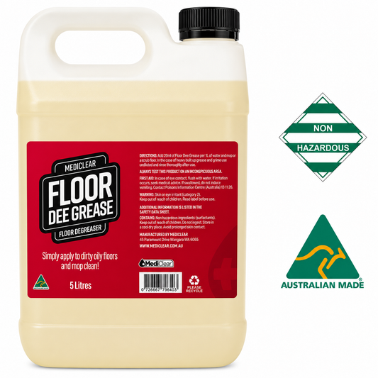 Mediclear Floor Dee Grease Heavy Duty Floor Degreaser - Lemon (5L & 25L)