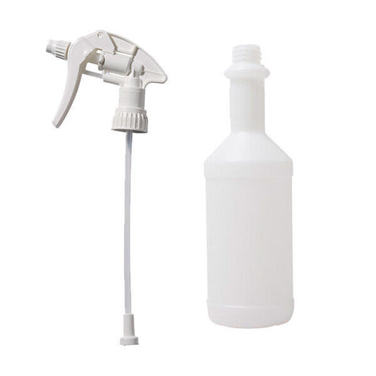 Chemspray Bottle and Spray Head - 750ml HDPE Bottle with Trigger Spray (Various Colours)