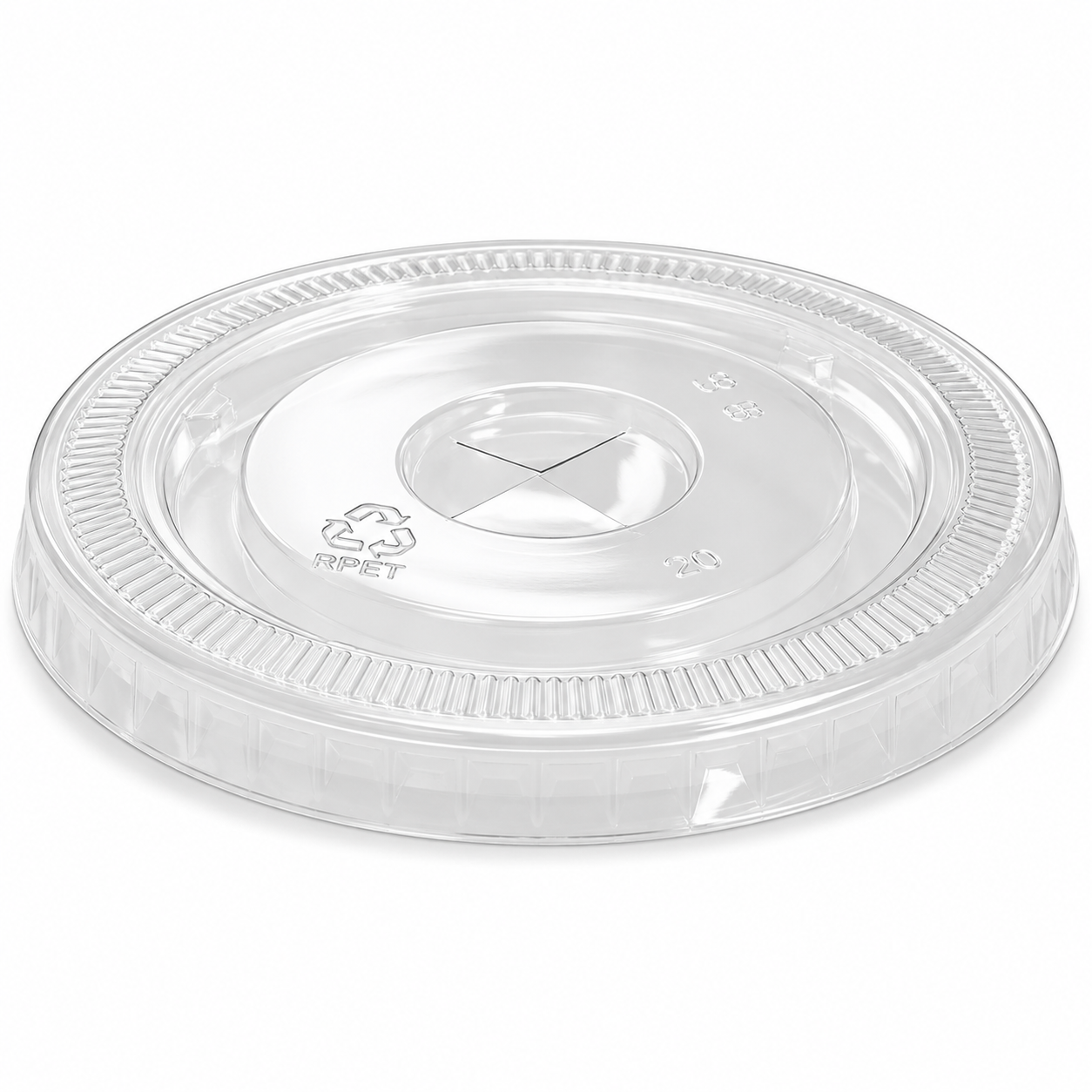 RPET Flat Lid – Clear Recycled PET (78mm & 96mm)