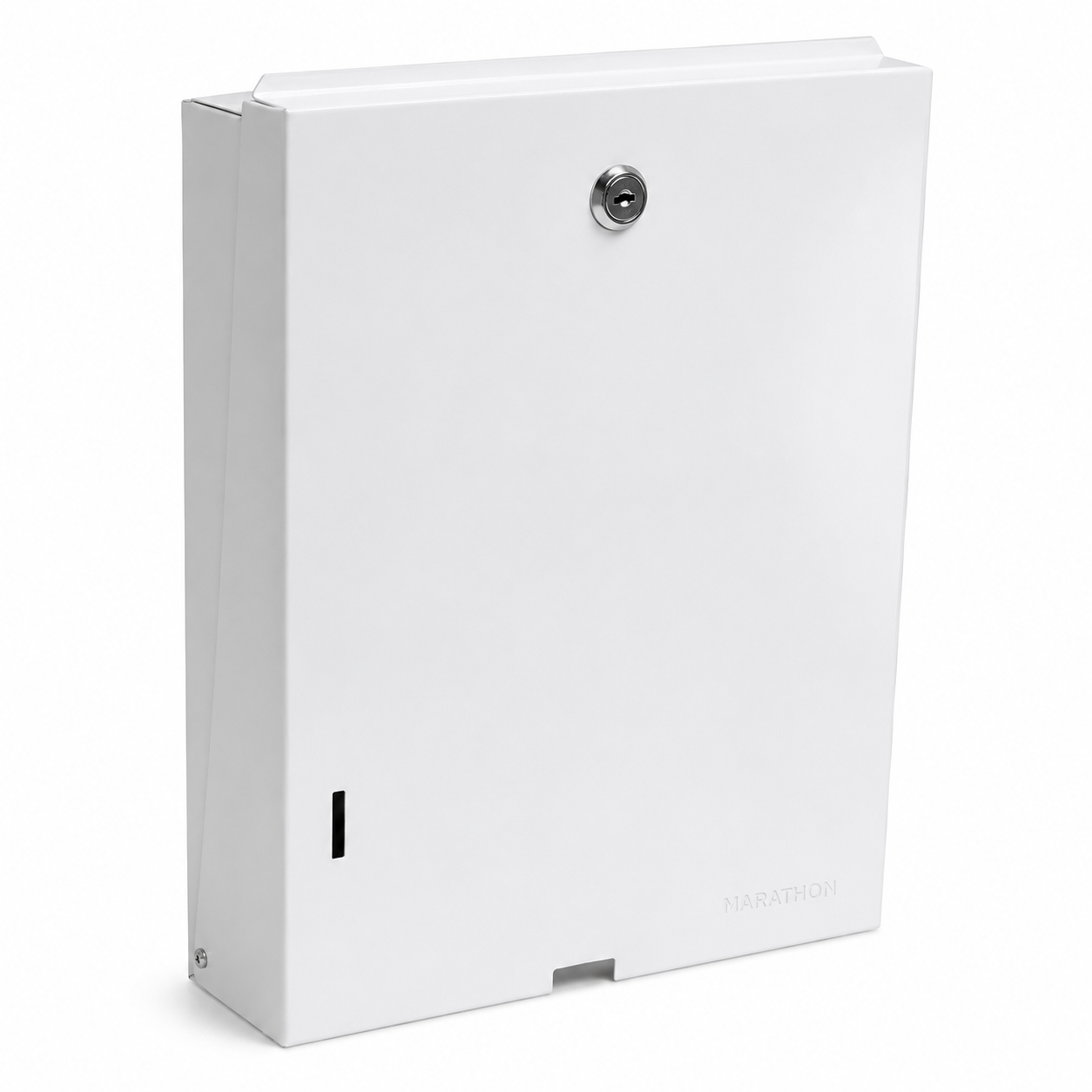 Ultraslim Interleaf Paper Towel Dispenser – Lockable Cold Rolled Steel (Black & White)