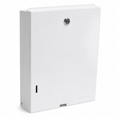 Ultraslim Interleaf Paper Towel Dispenser – Lockable Cold Rolled Steel (Black & White)