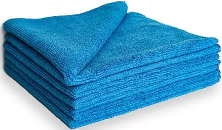 Heavy Duty Microfibre Cloth 40x40cm – Colour-Coded (Blue, Red & Yellow, Pack of 10)