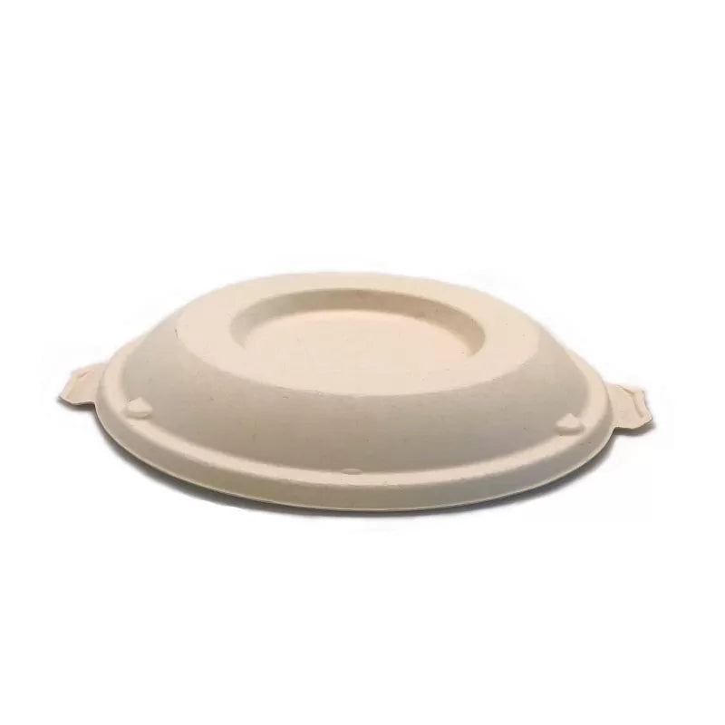 GREENMARK COMPOSTABLE SUGARCANE FIBRE LID NATURAL FITS 24/32/40 500PC/BOX