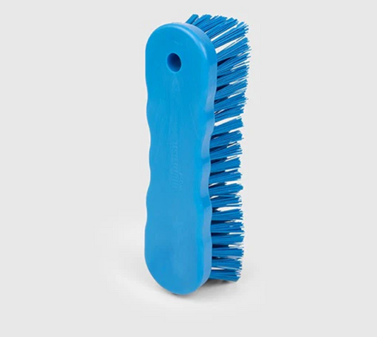 Hillbrush Eco Hand Scrub Brush – Recycled Plastic Stiff Filament 180mm Blue