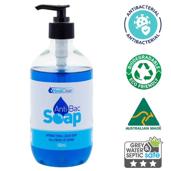 MediClear Anti-Bacterial Liquid Hand Soap – Sensitive Skin Formula (500ml, 5L & 25L)