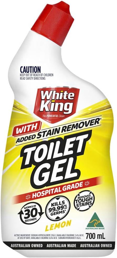 White King Lemon Toilet Cleaner Gel With Stain Remover 700 Ml