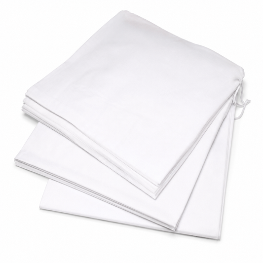 Flat White Paper Bag - Single Lined Greaseproof, Food-Grade