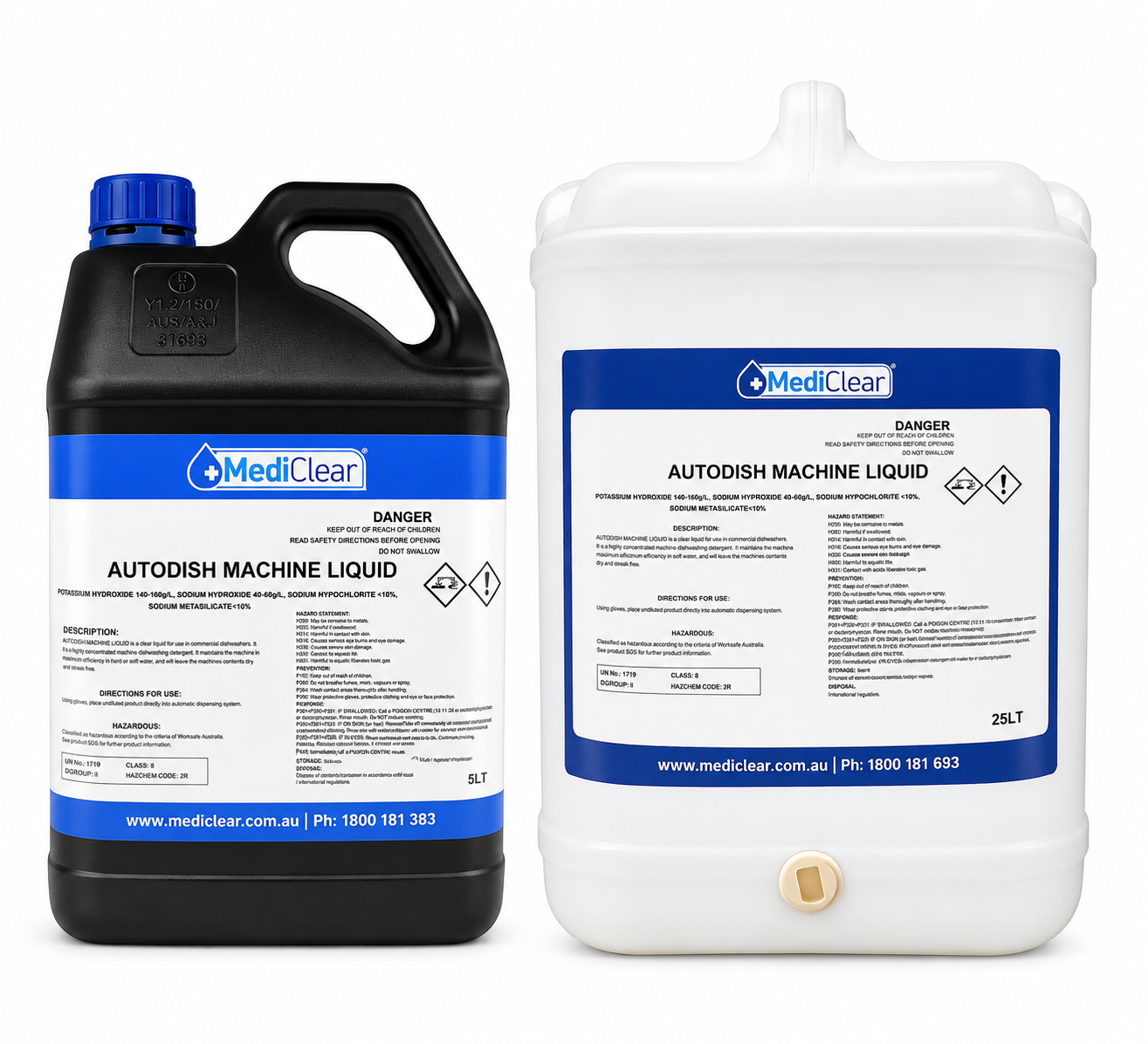 Blue Auto Rinse Aid – Commercial Dishwasher Rinse Aid