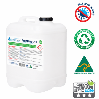 Mediclear Frontline x50 Concentrate - Hospital Grade Disinfectant (5L, 15L, 20L & 25L)
