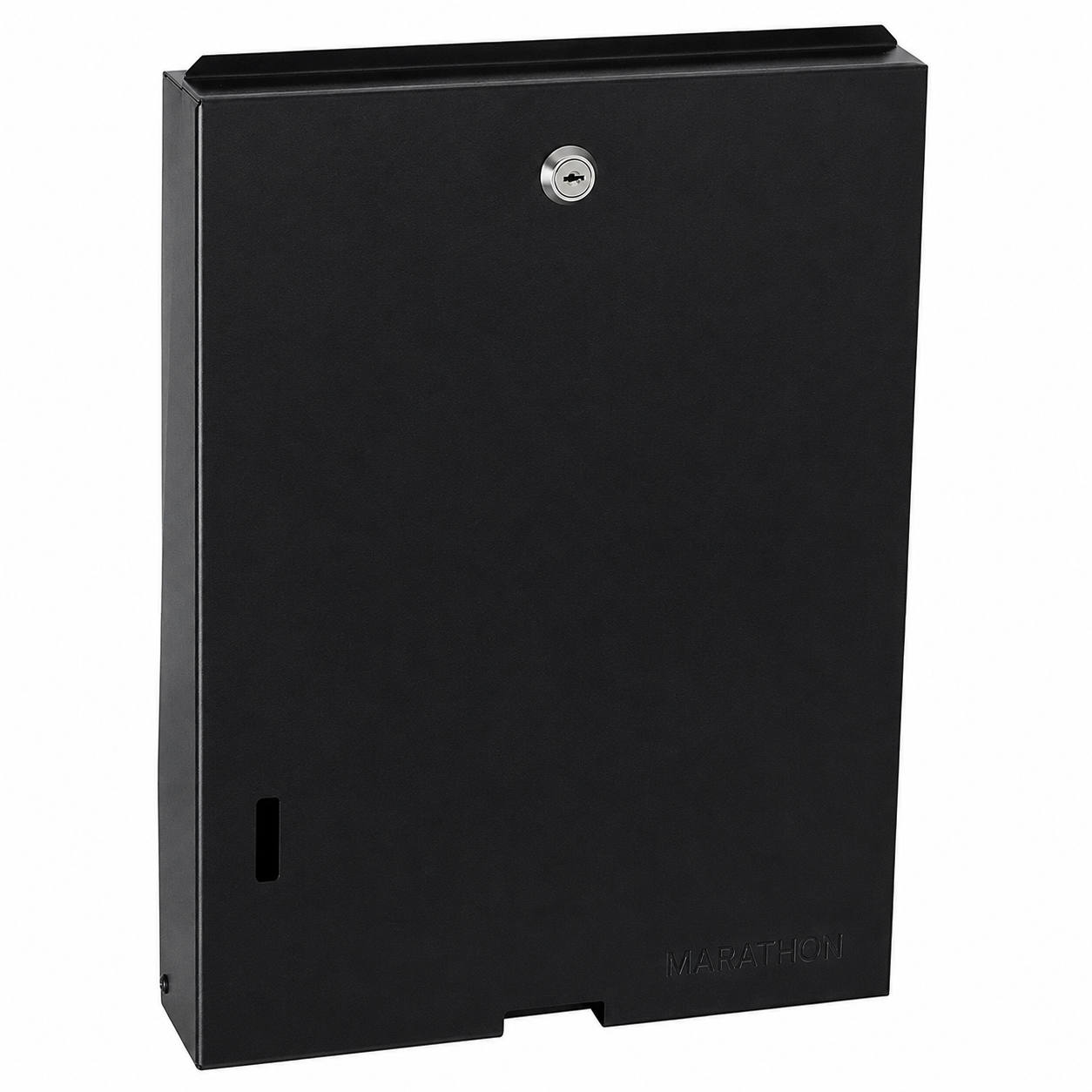 Ultraslim Interleaf Paper Towel Dispenser – Lockable Cold Rolled Steel (Black & White)