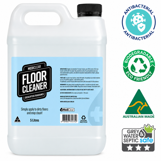 Mediclear Antibacterial Disinfectant Floor Cleaner - Eucalyptus (5L & 25L)