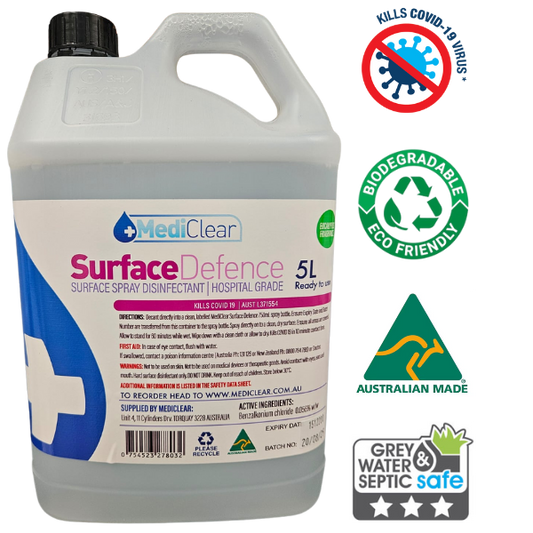 Mediclear Surface Defence Surface Sanitiser & Cleaner