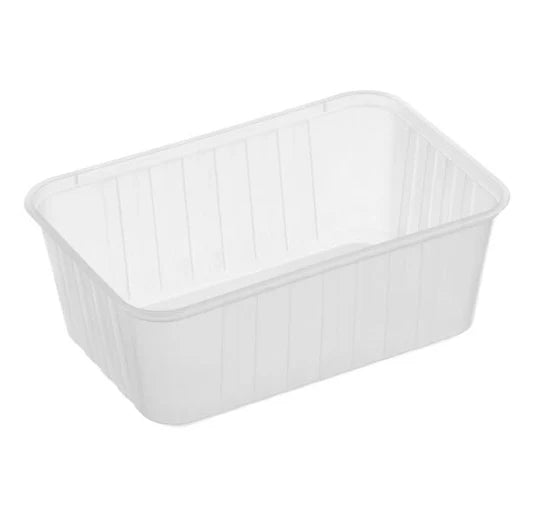 Genfac Ribbed Rectangular Freezer Grade Container 1000ml - Box of 500