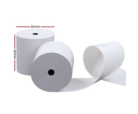 80 x 80mm Thermal Cash Register Paper Rolls