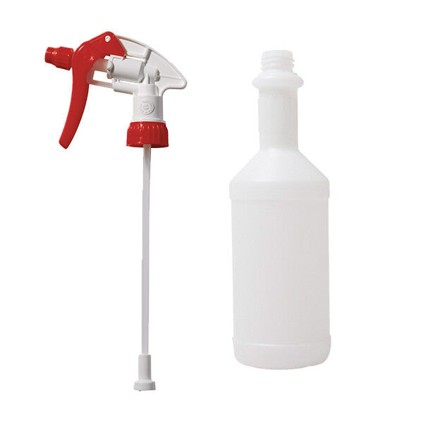 Chemspray Bottle and Spray Head - 750ml HDPE Bottle with Trigger Spray (Various Colours)