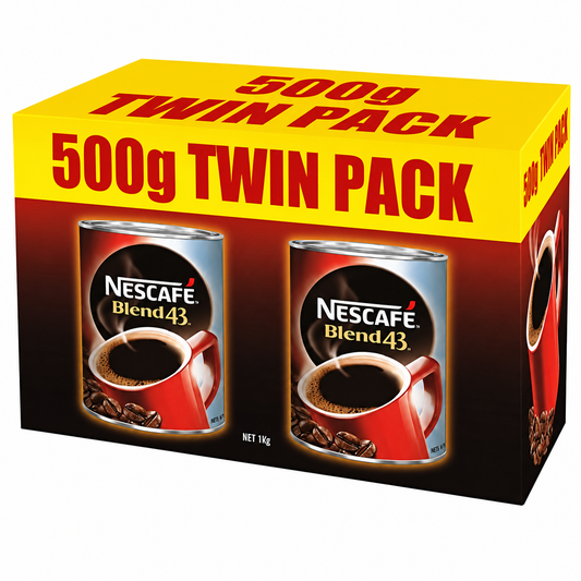 Nescafe Blend 43 Instant Coffee – 500g Twin Pack (Box of 6)