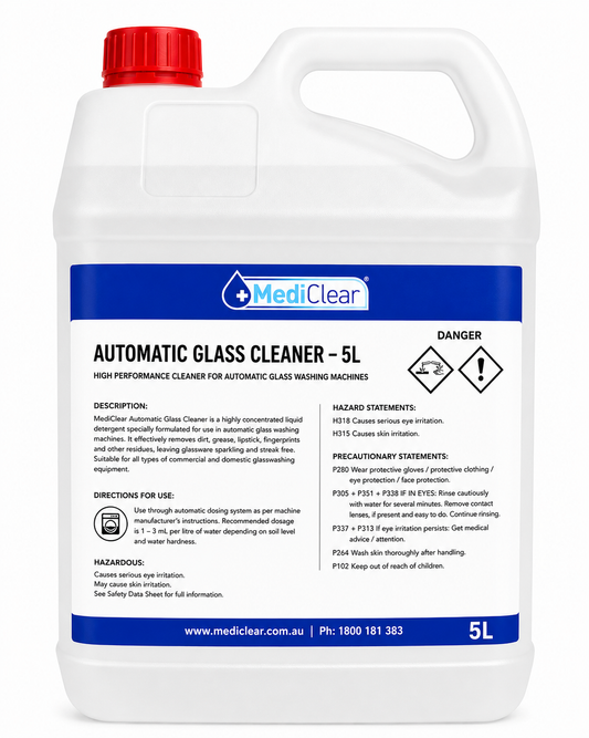 MediClear Automatic Glass Cleaner – Highly Concentrated (5L & 25L)
