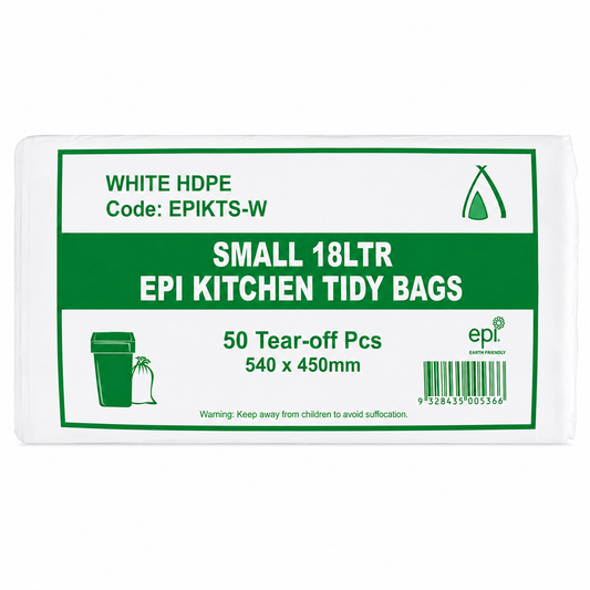 EPI Degradable Bin Liners – White LDPE (18L & 73L)