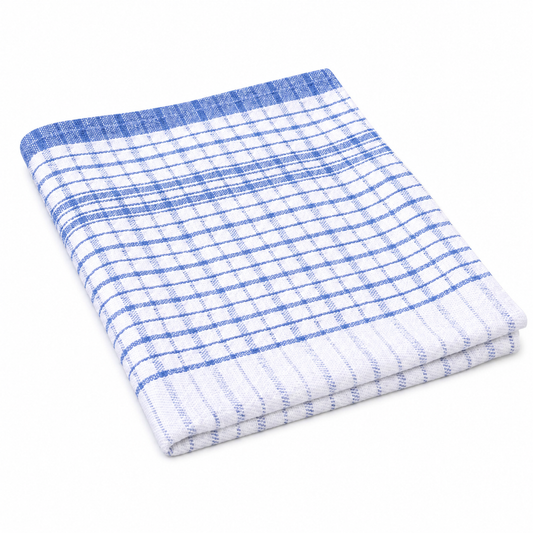 Blue & White Striped Tea Towel – 100% Cotton (46 x 77cm, 10, 100 & 1000 Pack)