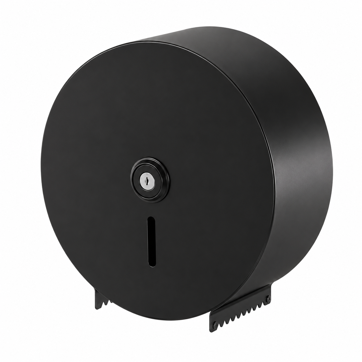 ABC Heavy Duty Jumbo Toilet Roll Dispenser – Lockable Commercial (Stainless Steel & Powder Coated Black)
