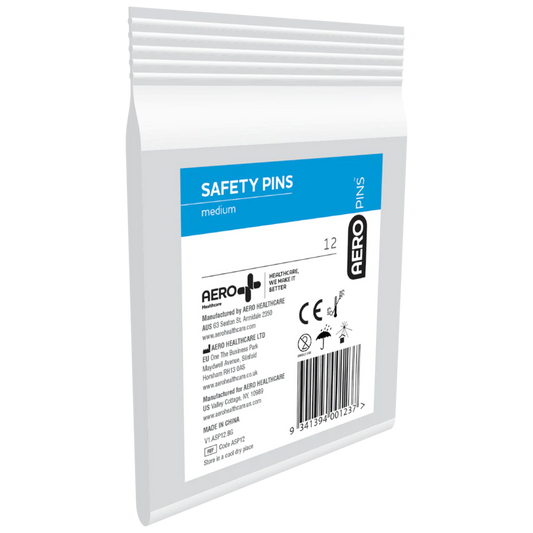 AEROPINS MEDIUM SAFETY PINS BAG/12