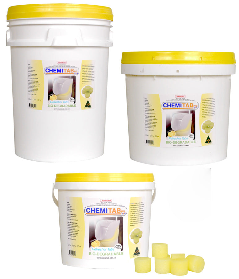 Chemitab Lemon Scented Urinal Toilet Blocks, 15Kg Che-0115Kg