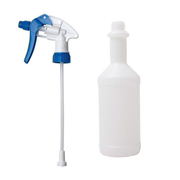 Chemspray Bottle and Spray Head - 750ml HDPE Bottle with Trigger Spray (Various Colours)