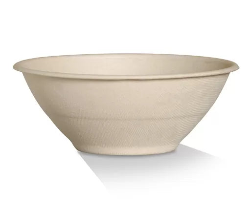 Greenmark Compostable Unbleached Sugarcane Bowl 32oz - Box of 500