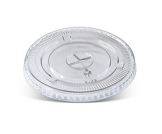 PET Flat Lid X-Slot