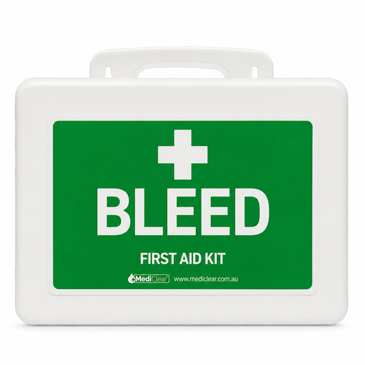 Mediclear Onsite Bleed First Aid Kit - Workplace Bleed Control (Wall Mountable)